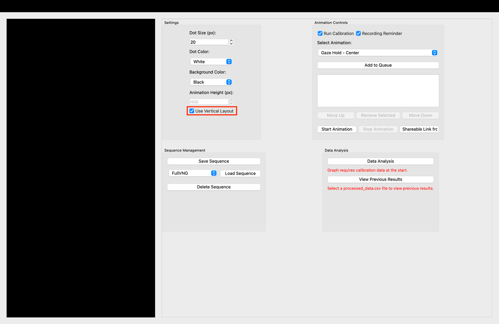 Vertical mode selection