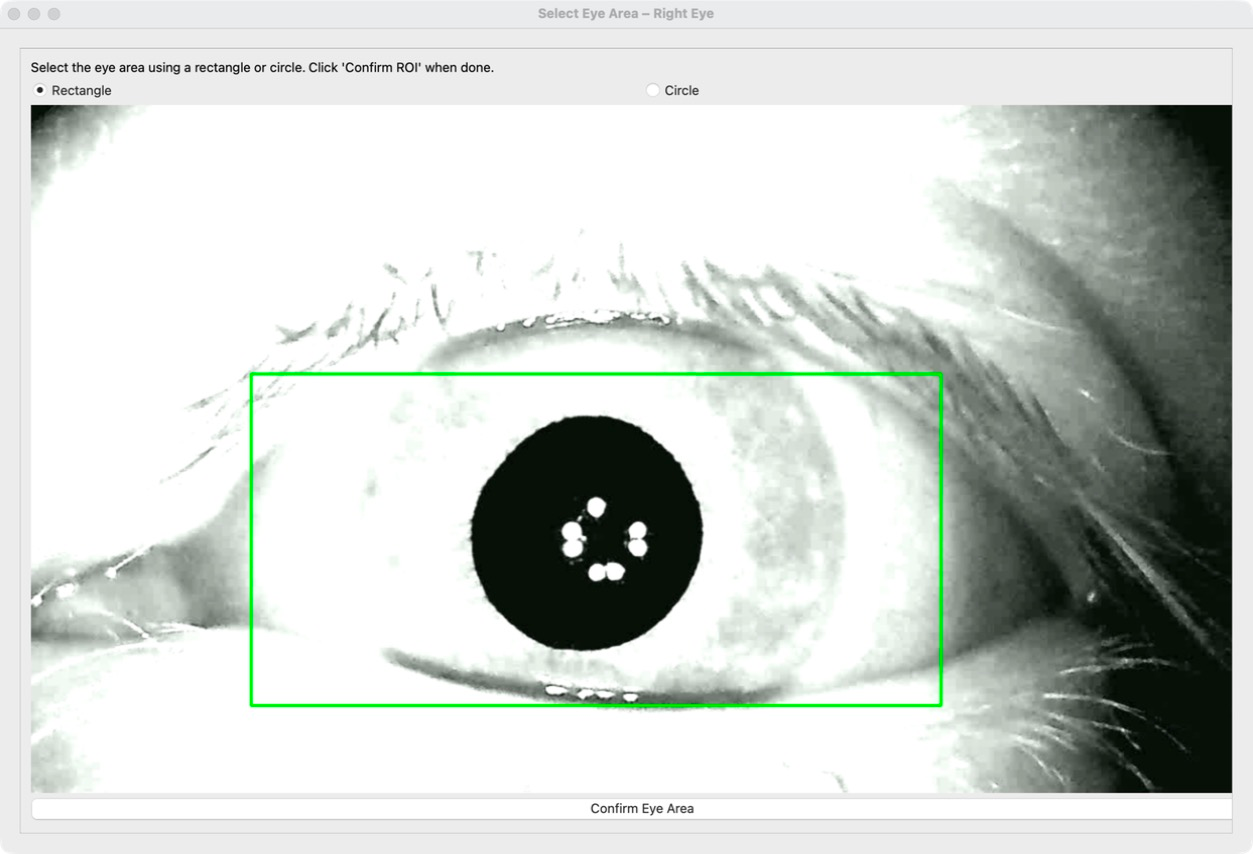 Marking the eye region